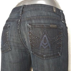 7FAM Size 8/29 "A Pocket" Flare Jeans
